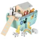 Lulilo Wooden Shape Sorter Noah\'s Ark with Animals, 20 Elements