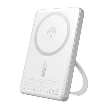Dudao K28S 20W PD 5000mAh Powerbank with MagSafe and Stand, Silver