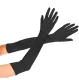 Long Retro Evening Gloves Black