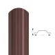 Profiled Metal Fence Board Polo PMx2 RAL8017 1350 mm, Brown