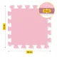 4Fizjo 718 Folding Kids Foam Puzzle Play Mat, 90 x 90 cm, Pink/Black/Brown