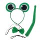 Kids Frog Costume Set with Headband, Bow Tie and Tail