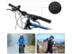 Rubber Bicycle Handlebar Grips with Screw Fastening, Black