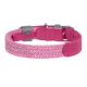 Waudog Classic Dog collar with QR code size M, Pink
