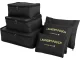 Travel Suitcase Organizers, 6 pcs, Black
