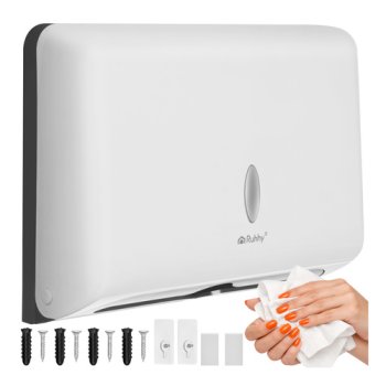 Wall-Mounted ZZ Paper Towel Dispenser Ruhhy, white