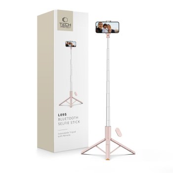 Selfie Stick Tech-Protect L09S with Tripod - Pink