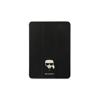 Karl Lagerfeld Saffiano Ikonic Karl Case for iPad Pro 11" (2021) - Black