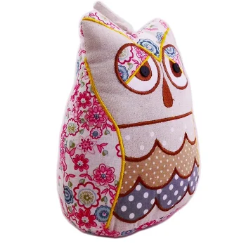 Pink Owl Soft Toy and Pillow