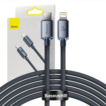 USB-C to Lightning Cable Baseus Crystal Shine 20W 2m Black