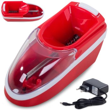 Electric cigarette rolling machine, 8 mm, red