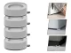Anti-Vibration Pads for Appliances, 4 pcs, 7 × 2.5 cm, White