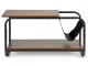 ModernHome 2-Tier Loft Style Coffee Table with Magazine Rack