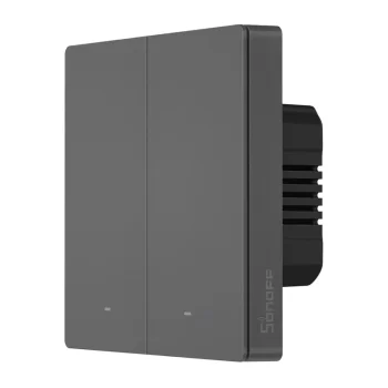 Sonoff M5 2C Smart WiFi Wall Switch Matter 2-Channel, Gray