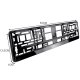 Xtrobb License Plate Frame, 2 pcs, Black