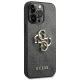 Guess 4G Big Metal Logo Case for iPhone 14 Pro, Gray