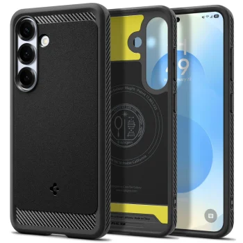 Spigen Rugged Armor Mag Case for Samsung Galaxy S25, Matte Black