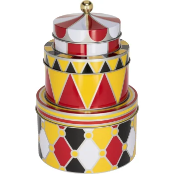 Alessi Circus Metal Storage Tins MW31S3, Set of 3