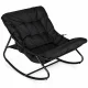 Garden Rocking Chair MultiGarden with Cushion, Black