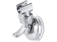 Shower Head Holder with Suction Cup and Rotating Head Chrome