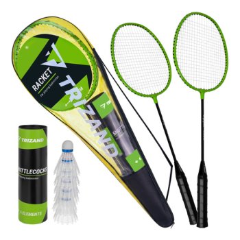 Trizand Badminton Set with Cover, 9 Pieces