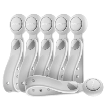 Magnetiniai silikoniniai laidų organizatoriai Joyroom JR-ZS422, 6 vnt., balti