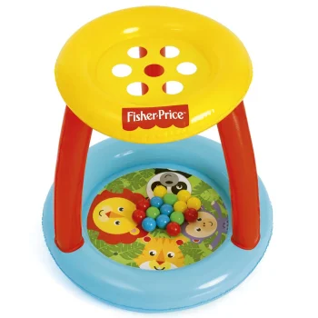 Inflatable Paddling Pool with Canopy and Balls Bestway Fisher Price 93541