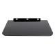 Maclean MC-738 Wall Shelf for Set-Top Box, Glass, Black