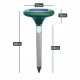 Ultrasonic Mole and Rodent Repeller with Solar Battery and LED Lighting, 2pc.