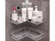 Loft Corner Bathroom Shelf, No Drilling, White