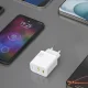 GaN Wall Charger Dudao A26TEU 25W USB-C & USB-A Adapter - White