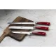 Berkel Elegance 3-Piece Kitchen Knife Set, Red