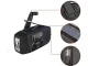 Emergency AM/FM Radio with Hand Crank, Solar Panel and Flashlight, Black