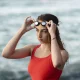 Swimming Diving Goggles Glasses + Nose clip and earplugs