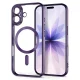 Tech-Protect MagFlex Case for Apple iPhone 17, Transparent / Purple