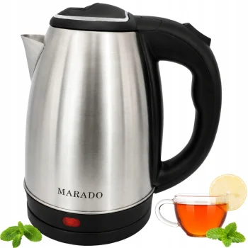 Electric Kettle 1500W 2L, Stainless Steel, Silver