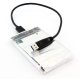 2.5\" SATA CRYSTAL HDD USB 3.0 Enclosure, корпус для жесткого диска