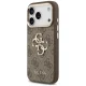 Guess 4G Strap 4G Classic Logo Metal Trims case for iPhone 18 Pro / 17 Pro, brown