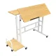 Maclean Mobile Laptop Desk, White, 80x60cm