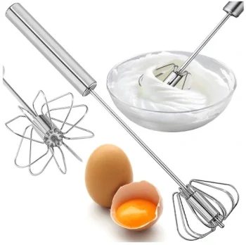 Rotating Stainless Steel Egg Whisk AG973