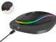 Slim Wireless Optical Mouse 2.4 GHz & Bluetooth for Laptop PC, black