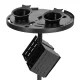 Gabbiano 188 Timer Hairdressing Trolley, Black