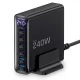 240W GaN Charging Station Tech-Protect DC240W-GaN 6 Ports Black