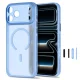 Tech-Protect MagPrime MagSafe CC Case for iPhone 18 Pro Max / 17 Pro Max, Light Blue Matte