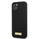 Чехол Guess Silicone Logo Plate MagSafe для iPhone 13 mini - черный