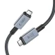 Tech-Protect UltraBoost Max USB-C 4.0 Cable 240W 8K 40Gbps 1m - Gray