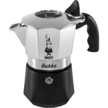 Bialetti New Brikka 2023 Espresso Maker 2 Cups Black/Silver
