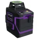 Ermenrich LV40 PRO Laser Level, 8 Green Lines, 360°, up to 30 m, Violet