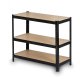 Heavy-Duty Metal Shelving Unit 150 x 75 x 30 cm Humberg HR-811, Black