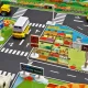 Children\'s Slim Mat Carpet with Road Signs, 130 x 100 cm